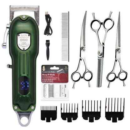 Professional Dog Hair Clipper - Metal Rechargeable Trimmer