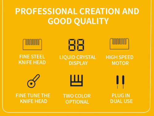 Professional Dog Hair Clipper - Metal Rechargeable Trimmer