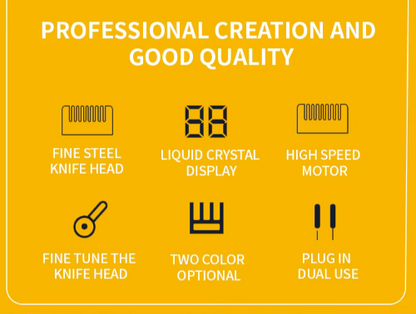 Professional Dog Hair Clipper - Metal Rechargeable Trimmer