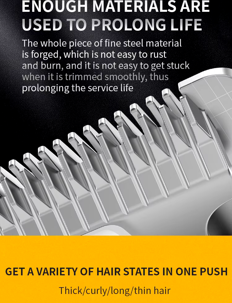 Professional Dog Hair Clipper - Metal Rechargeable Trimmer