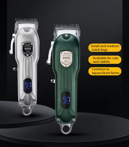 Professional Dog Hair Clipper - Metal Rechargeable Trimmer