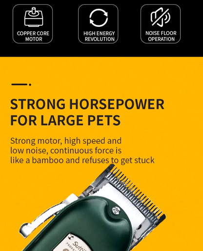 Professional Dog Hair Clipper - Metal Rechargeable Trimmer